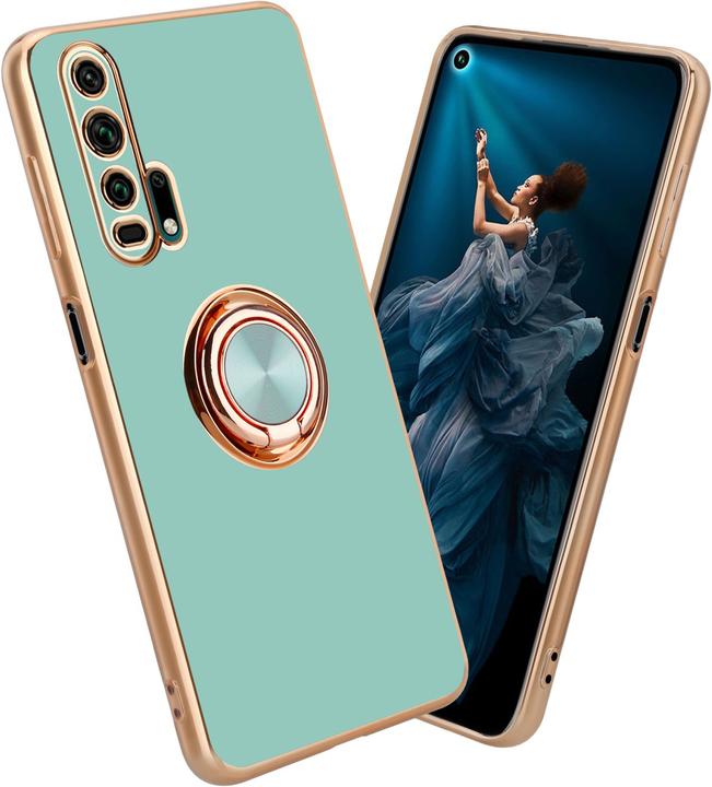 Productafbeelding Cadorabo Hoesje voor Honor 20 PRO in TPU met camerabescherming en ring LM089 Style (Honor 20 Pro)