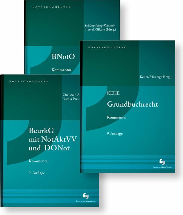 Produktbild GBO-BeurkG-BNotO-Kommentarpaket (Deutsch, Markus Sikora, Christian Armbrüster, Ulf Schönenberg-Wessel, Pierre Plottek, Nicola Preuss, Ulrich Keller, Jörg Munzig, 2024)