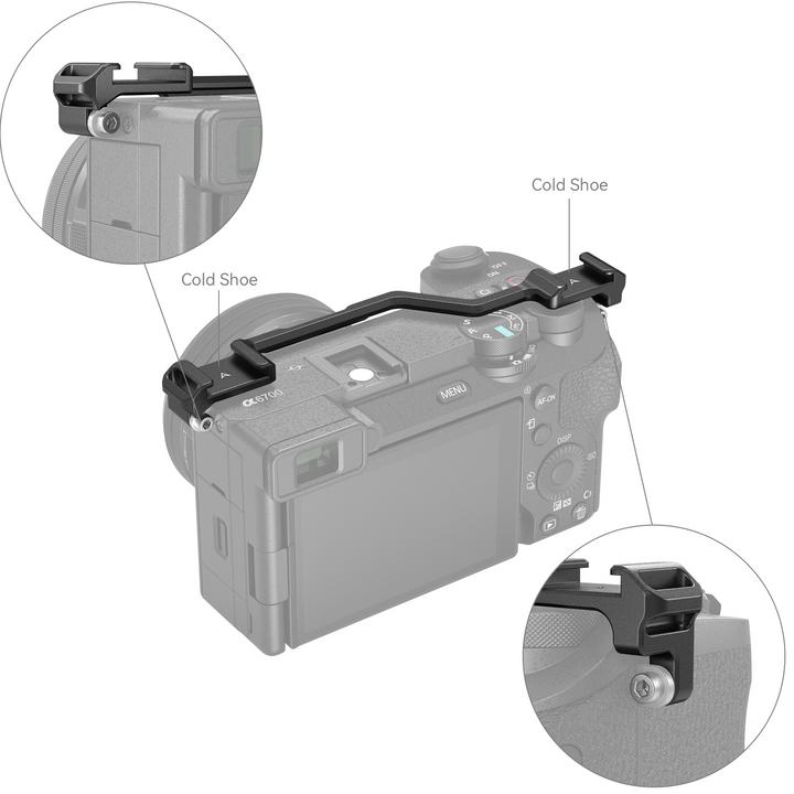 Image du produit SmallRig Plaque de montage Sony Alpha 6700 Dual Cold Shoe