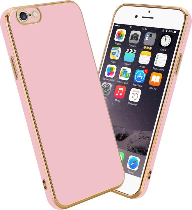 Productafbeelding Cadorabo Hoesje voor Apple iPhone 6 PLUS / 6S PLUS in TPU met camerabescherming LM130 Style (Apple iPhone 6 Plus)