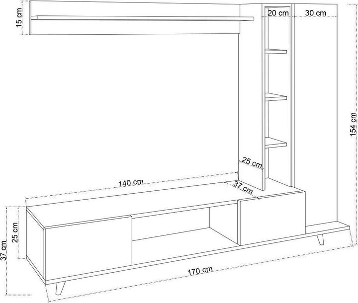 Immagine prodotto Homitis Hector (140 x 25 x 37 cm)
