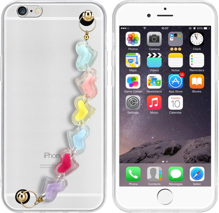 Produktbild Cadorabo Hülle für Apple iPhone 6 / 6S im TPU Perlen Style (Apple iPhone 6)