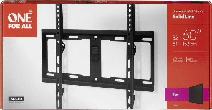 Actual product image One for All Solid WM4411 (Wall, 60", 100 kg)