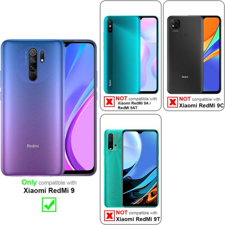 Actual product image Cadorabo Case for Xiaomi RedMi 9 in TPU Brushed Camera Protector LM160 Style (Xiaomi Redmi 9)