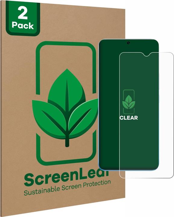 Productafbeelding ScreenLeaf Beschermfolie duurzame beeldschermbescherming Beeldschermbeschermfolie Helder Transparant (2 Stuk, Infinix Hot 12 Play)