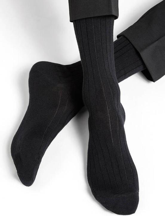 Bleuforêt Merino-/Baumwolle Socke