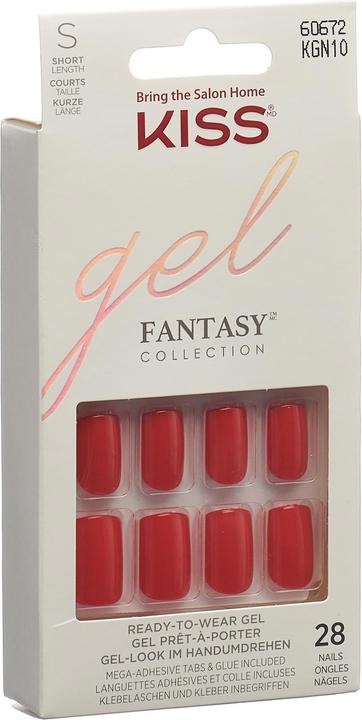 Produktbild KISS Gel Fantasy Nail Kit - Whatever (Kunstnägel, Durchsichtig, Rose)