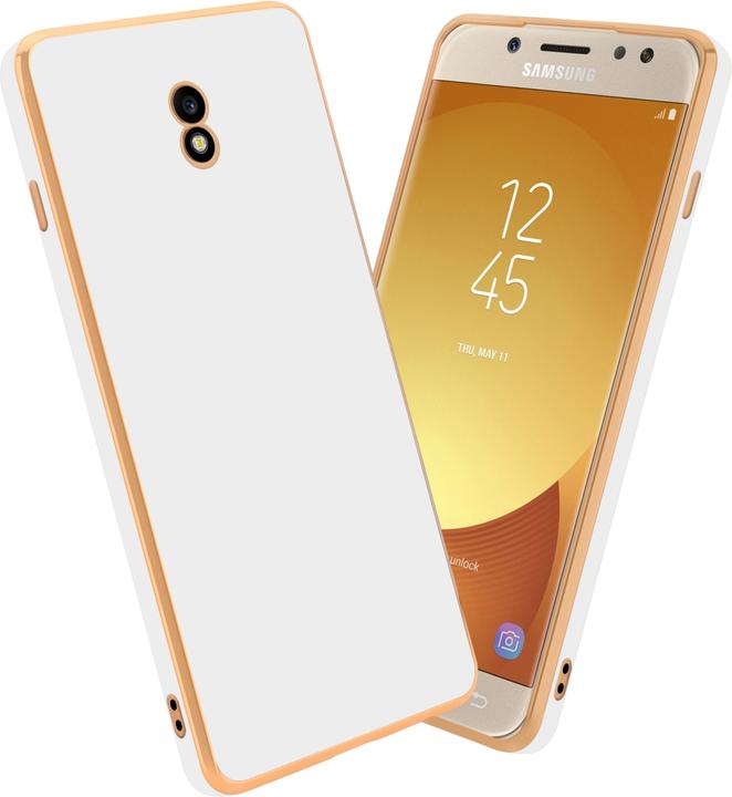Glossy white - gold