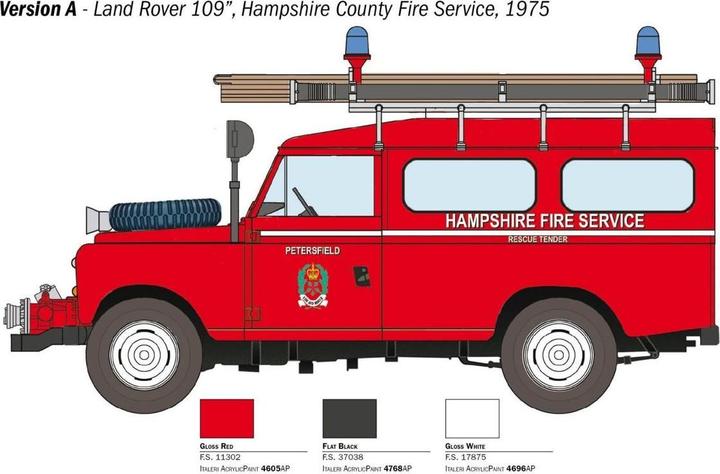Produktbild Italeri Automodell 1:24 Land Rover Fire Truck