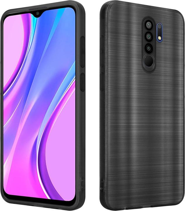 Actual product image Cadorabo Case for Xiaomi RedMi 9 in TPU Brushed Camera Protector LM160 Style (Xiaomi Redmi 9)