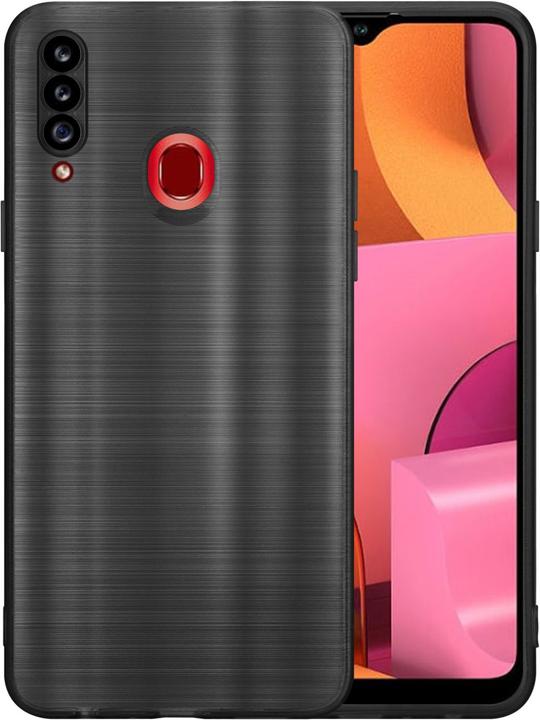 Image du produit Cadorabo Housse pour Samsung Galaxy A20s en TPU brossé Protection appareil photo LM160 Style (Samsung Galaxy A20s)