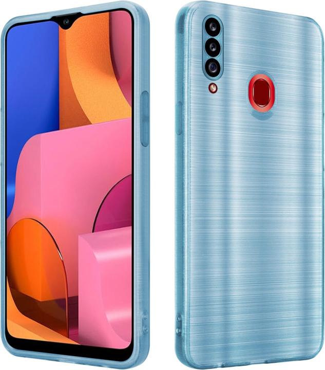 Image du produit Cadorabo Housse pour Samsung Galaxy A20s en TPU brossé Protection appareil photo LM160 Style (Samsung Galaxy A20s)