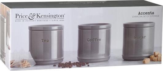 Produktbild Profino ACCENTS Vorratsdosen, 3er Set, anthrazit, 750 ml (2.25 l)