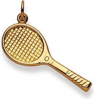 Natsumi Schmuck Anhänger Tennisschläger Gelbgold 18K/750 (750/18 K Gelbgold)