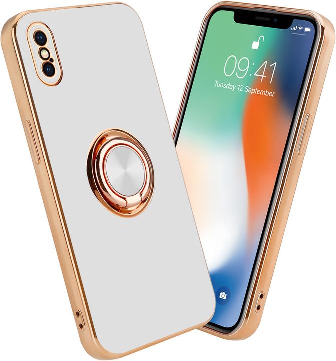 Actual product image Cadorabo Case for Apple iPhone XS MAX in TPU with camera protection and ring LM089 Style (Apple iPhone XS Max)
