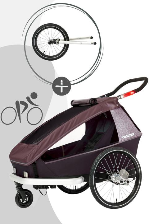 Immagine prodotto Croozer Kid Vaaya 1 3in1 - Rosso Fiorito