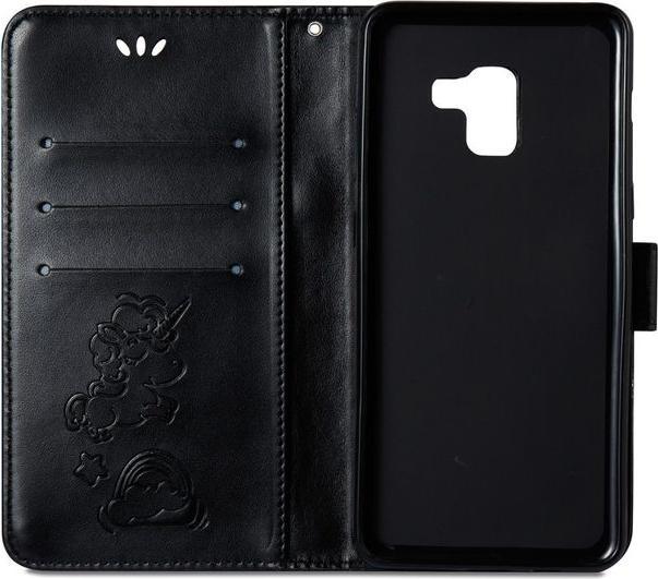 Produktbild MU Style Magnetische Lederhülle mit Einhorn Muster (Samsung Galaxy A8 (2018))