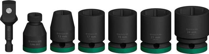 Immagine prodotto Bosch Professional Zubehör Set di prese PRO Impact (19 mm, 24 mm, 21 mm, 17 mm, 13 mm)