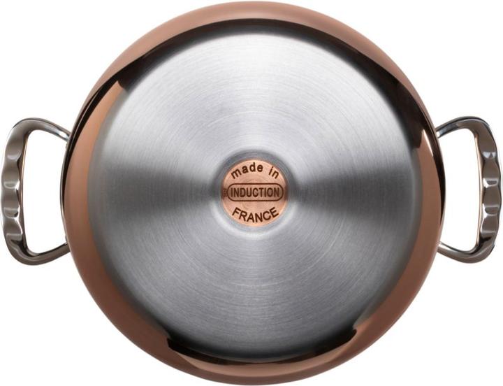 Image du produit de Buyer Prima Matera Marmite à légumes avec couvercle à induction (16 cm, Casserole, Acier inoxydable, Cuivre)