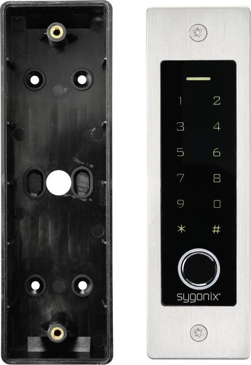 Actual product image Sygonix SY-5231014 Fingerprint/RFID access system flush-mounted 12 V/DC, 18 V/DC IP (Fingerprint, Key card)