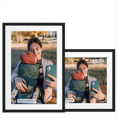 Actual product image Benel Frameo Digital Photo Frame HF-109T Black 10.1 Inch with FrameGlow (10.10", 1280 x 800 pixels)