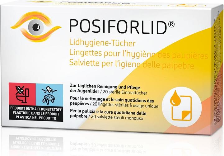 Produktbild Ursapharm Posiforlid Lidhygiene Tücher 20 Stk (416 ml, Tag)
