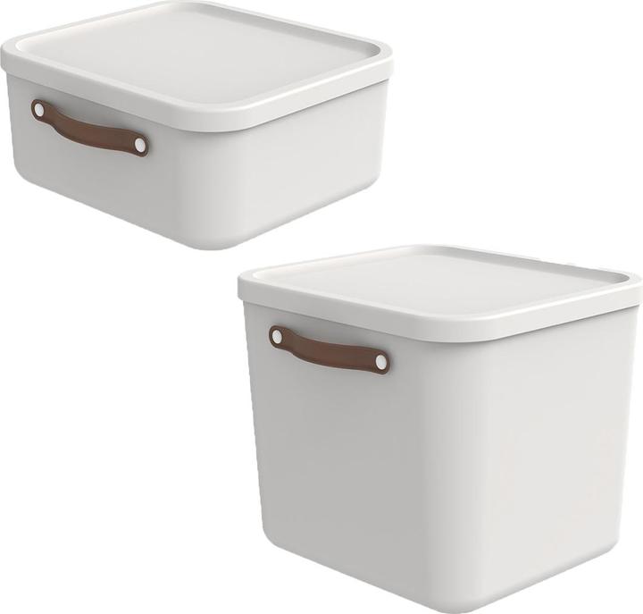 Image du produit Rotho Lot de 2 boîtes de rangement 20 l et 40 l MALOJA (40 l)