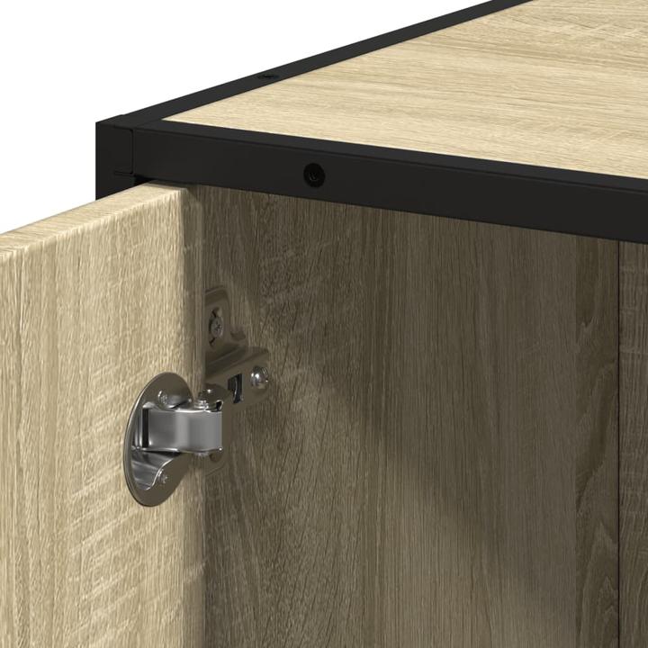 Produktbild VidaXL Badschrank Hochschrank Badezimmerschrank Schrank Badmöbel Sonoma-Eiche