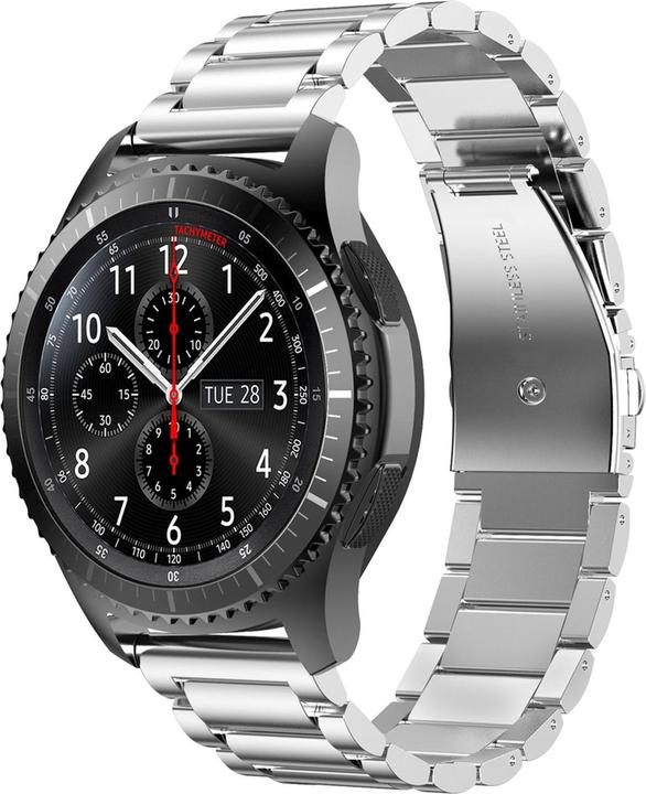 Produktbild Cadorabo Smartwatch Armband (22 mm, Edelstahl, iPhone 7)