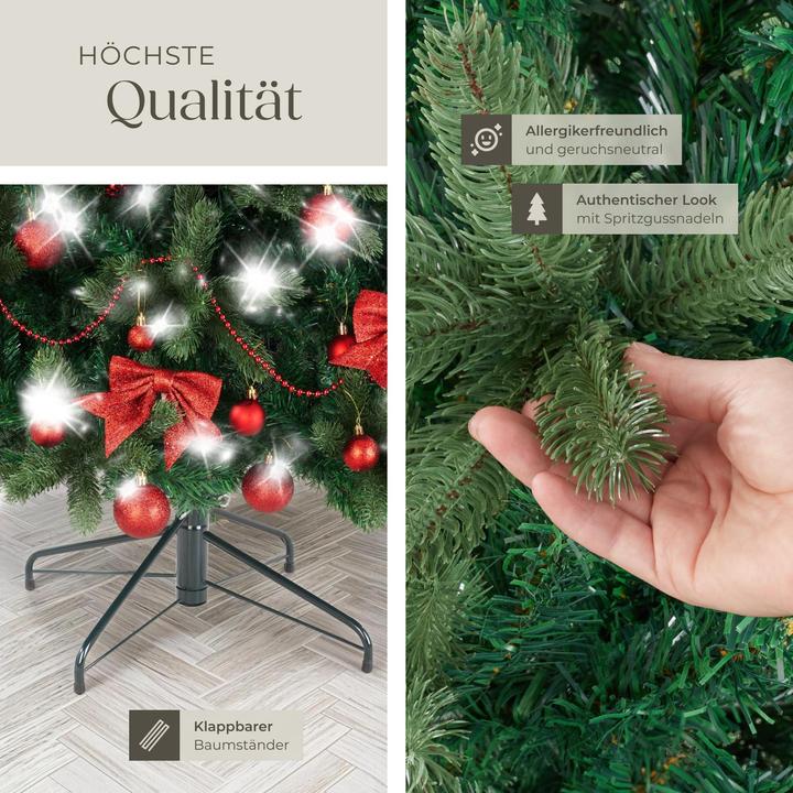 Produktbild tectake Künstlicher Weihnachtsbaum Prancer, Spritzgussnadeln