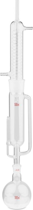 Steinberg Soxhlet-Apparat mit Rückflusskühler und Titrierkolben 500 ml bis 160 °C 24/29