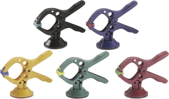 Produktbild wolfcraft Federzwingen-Set mit Saugnapf microfix, 2-tlg. (30 mm)