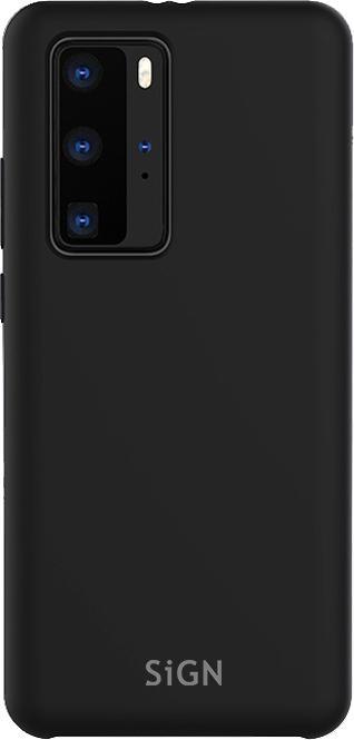 Actual product image SIGN Liquid Silicone Case for Huawei P40 Pro - Black (Huawei P40 Pro)