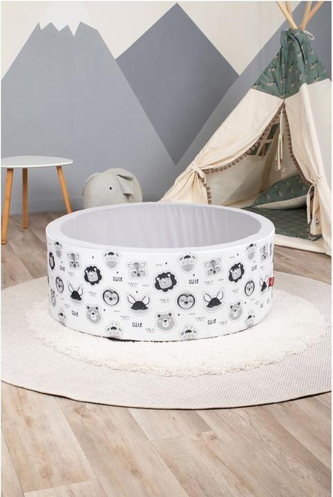 Actual product image Knorrtoys Ball pool soft - "Cute Animals" - 150 balls grey/white/transparent (approx. 7 cm)