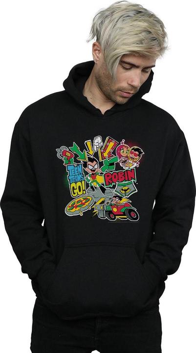 Produktbild Teen Titans Go Robin Montage Kapuzenpullover (M)