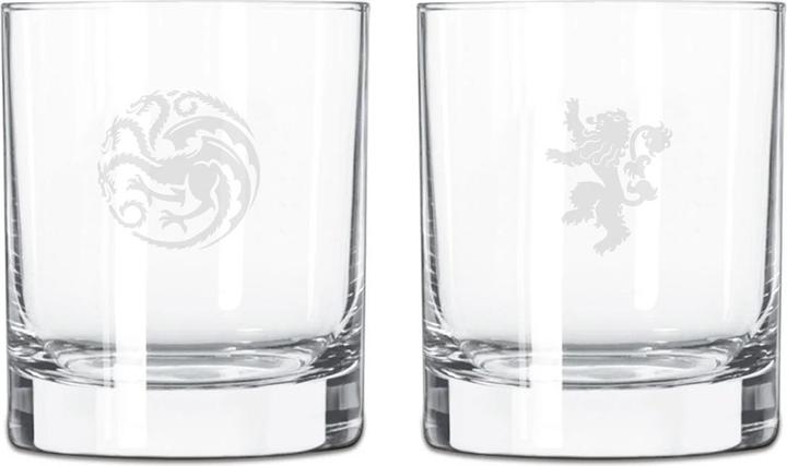 Actual product image Game of Thrones set of 2 engraved whiskey glasses (2 x, Whisky glass)