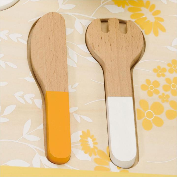 Image du produit Classic World Set de petit déjeuner vintage en bois avec plateau, 13 pcs.