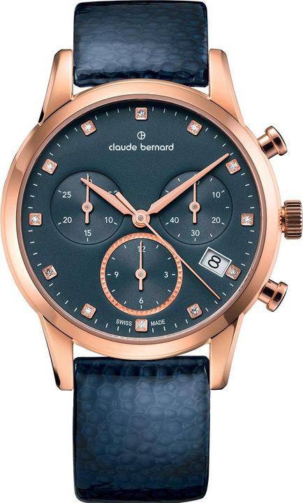 Image du produit Claude Bernard 10231-37R-BUIPR1 Damenuhr Classic Chronograph 35mm 5ATM
