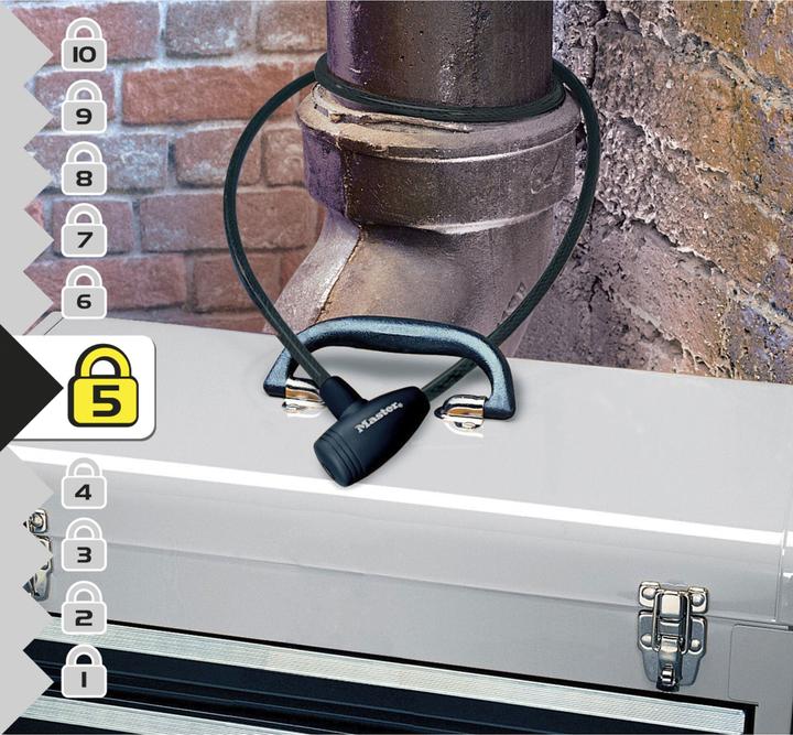Produktbild Master Lock Fahrradschloss als Bügelschloss 8154EURD (180 cm)