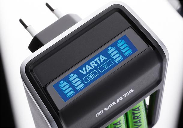Produktbild Varta LCD Plug Charger (4 Stk., AA, 2100 mAh, Ladegerät inkl. Akku)