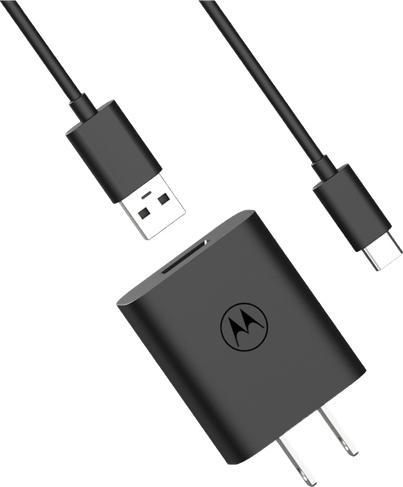 Immagine prodotto Motorola Caricabatterie TurboPower 20W USB-A con cavo USB-C da 1m Nero (20 W)