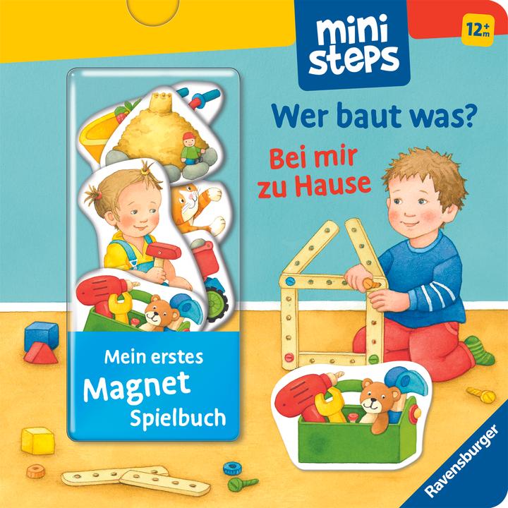 Image du produit Ravensburger les ministeps : Mon premier livre magnétique : Qui construit quoi? Chez moi (Allemand)