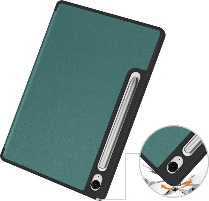 Actual product image Cover-Discount Galaxy Tab S9 / S9 FE - Smart Case silicone green (Galaxy Tab S9)