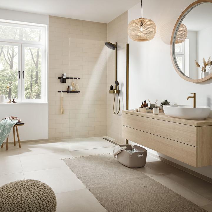 Produktbild hansgrohe Pulsify Select S Duschkopf 105, 3 Strahlarten, Relaxation, EcoSmart, 24111 (3 Strahlarten, 9 l/min)