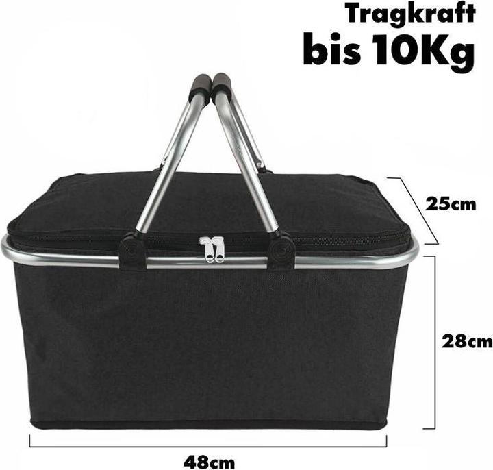 Actual product image Hermex Shopping Basket Carry Basket Cooler Bag Picnic Basket (25 l)