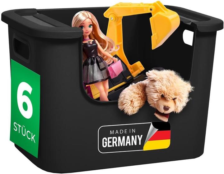 Immagine prodotto Novaliv 6x Aufbewahrungsbox Bad Organizer Kleiderschrank Schubladen Ordnungssystem Schwarz Wohnmobil