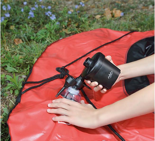 Actual product image Infactory Battery air pump with USB charging cable