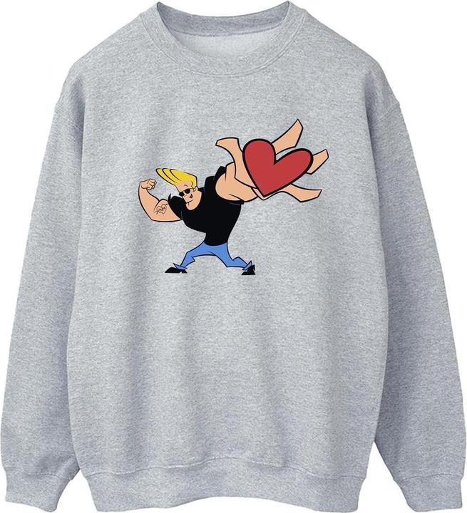 Johnny Bravo Heart Present Sweatshirt (L)