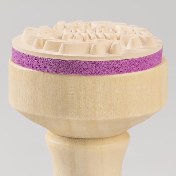 Actual product image Heyda Stamp handmade 3.2cm 211803001 Wood matt