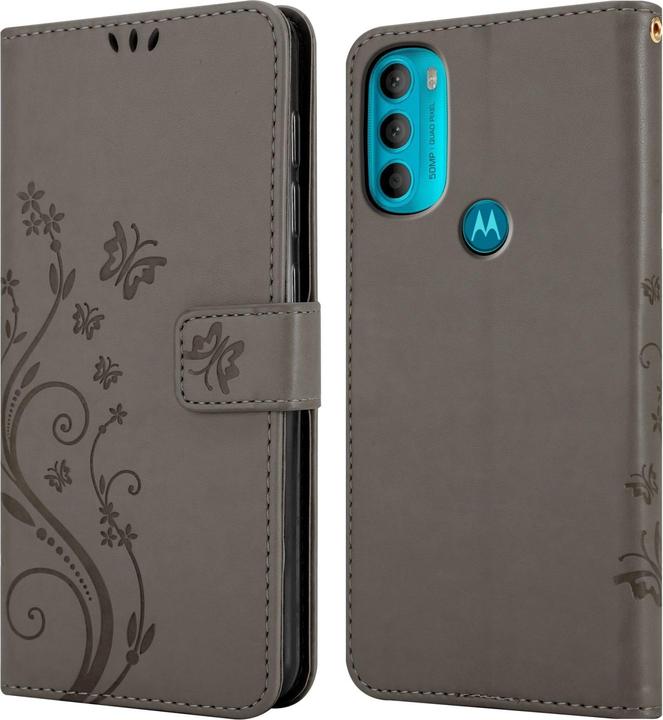 Image du produit Cadorabo Pochette Flower Book (Motorola Moto G71 5G)